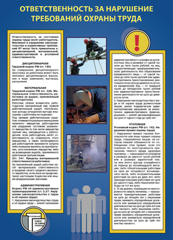ПВ14 Плакат охрана труда на объекте (пленка самокл., а3, 6 листов) - Плакаты - Охрана труда - . Магазин Znakstend.ru